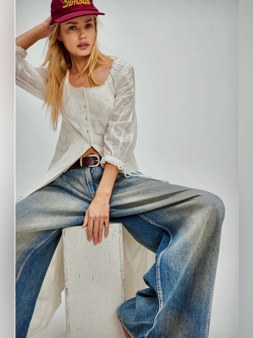 NWOT Free People Spencer Midi Dress - Picture 6 of 12